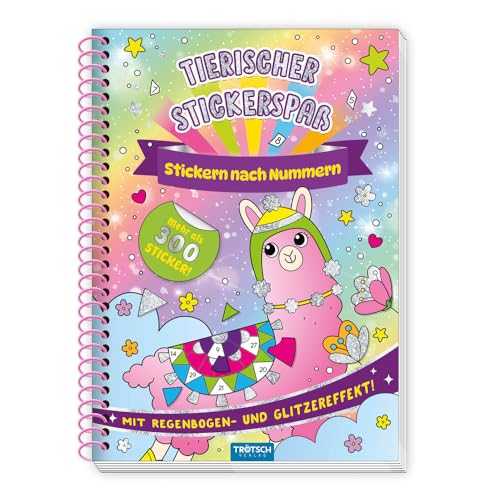 Trötsch Beschäftigungsbuch Stickerbuch Tierischer Stickerspaß: Malbuch Beschäftigungsbuch Stickerbuch von Trötsch Verlag GmbH & Co. KG