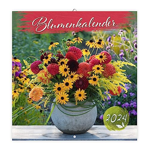 Trötsch Broschürenkalender Blumenkalender 2024: Wandplaner