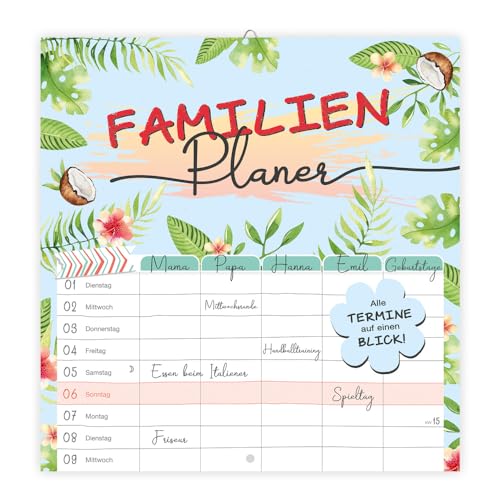 Trötsch Broschürenkalender Familienplaner 2025: Wandplaner