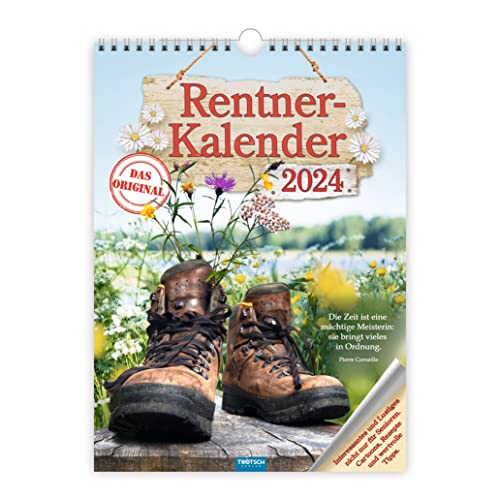 Trötsch Classickalender Rentnerkalender 2024 - Interessantes und Lustiges nicht nur für Senioren. Cartoons, Rezepte und wertvolle Tipps: Wandkalender