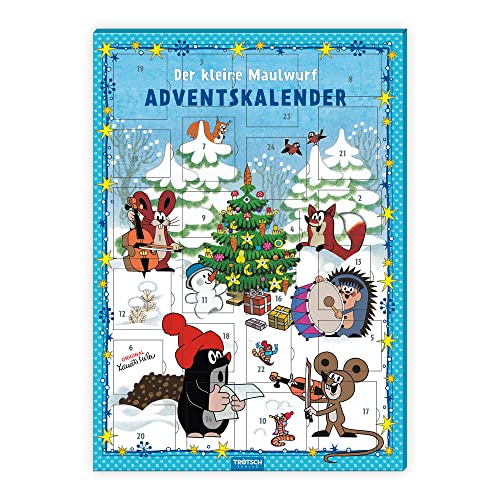 Trötsch Der kleine Maulwurf Adventskalender mit 24 Magneten: Weihnachtskalender Bildkalender Türchenkalender von TROTSCH