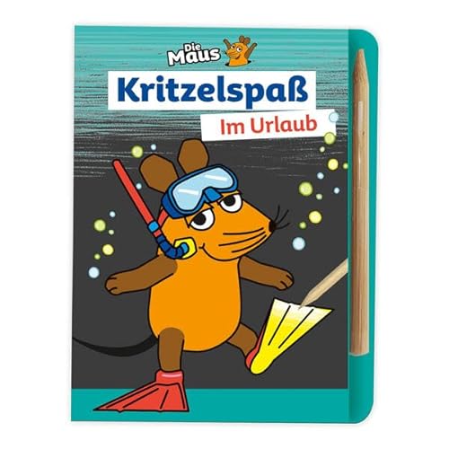 Trötsch Die Maus Mini-Kratzblock Kritzelspaß Im Urlaub: Ausmalbuch Kratzbuch Kratzbilder von Trötsch Verlag GmbH & Co. KG