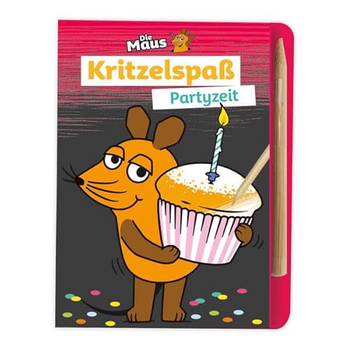 Trötsch Die Maus Mini-Kratzblock Kritzelspaß Partyzeit: Ausmalbuch Kratzbuch Kratzbilder von Trötsch Verlag GmbH & Co. KG