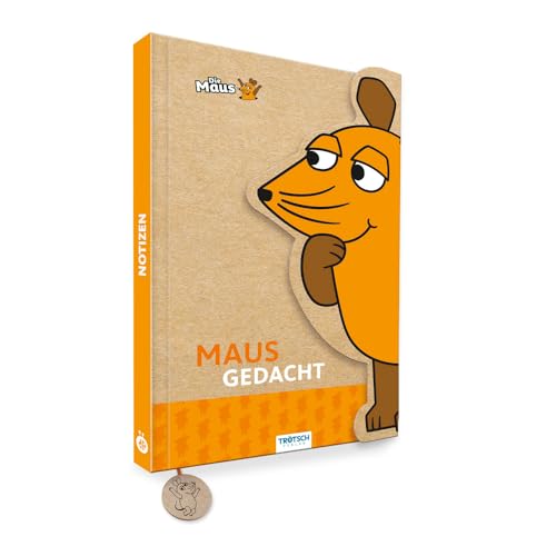 Trötsch Die Maus Notizbuch mit Klappe Maus: Notizblock Geschenk Geschenkidee Erinnerung
