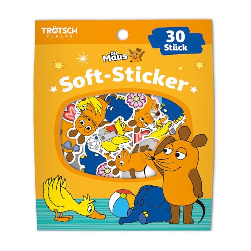 Trötsch Die Maus Soft-Sticker: Aufkleber zum Verzieren und Verschenken