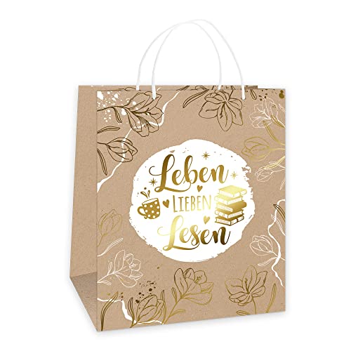 Trötsch Geschenktasche Leben, Lieben, Lesen: Tragetasche Papiertüte Geschenktüte Henkeltasche Trötsch Geschenktasche Leben, Lieben, Lesen: Tragetasche Papiertüte Geschenktüte Henkeltasche von Trötsch Verlag GmbH & Co. KG