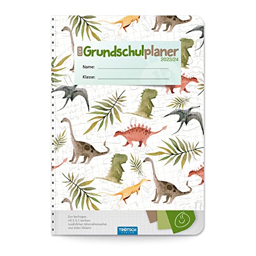 Trötsch Grundschulplaner Dino 23/24: Planer Schülerkalender Hausaufgabenheft Timer für die Grundschule (Dinosaurierwelt: Alles rund um die Dinos)