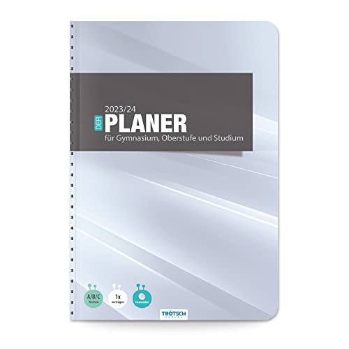 Trötsch Gymnasialplaner Plain 23/24: Planer Schülerkalender Hausaufgabenheft Timer für die Oberstufe von Trötsch