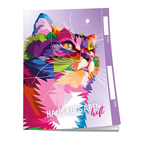 Trötsch Hausaufgabenheft für Schlaue Color Cat: Schulplaner Hausaufgabenheft Timer Terminkalender