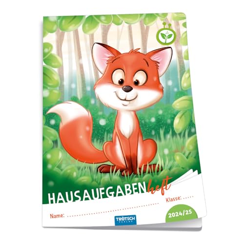 Trötsch Jahresbezogenes Hausaufgabenheft Grundschule Fuchs 24/25: Planer Schülerkalender Hausaufgabenheft Timer für die Grundschule von Trötsch Verlag GmbH & Co. KG