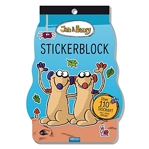 Trötsch Jan und Henry Stickerblock: Stickerblock Stickerbuch Beschäftigungsblock