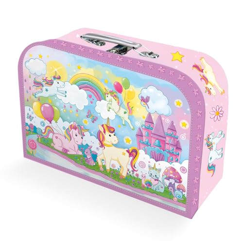 Trötsch Kinderkoffer groß Einhornwelt: Pappkoffer Reisekoffer Kinder Spielkoffer von Trötsch Verlag GmbH & Co. KG