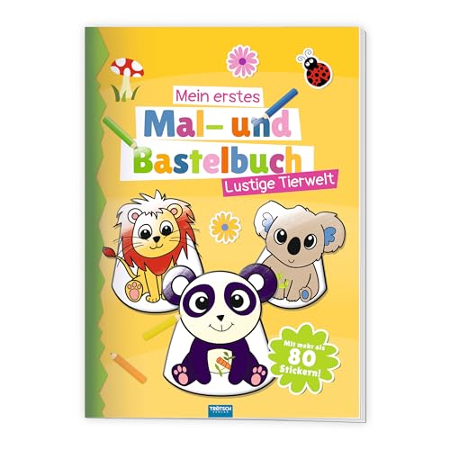 TRÖTSCH - Mein erstes Mal- und Bastelbuch "Lustige Tierwelt" | Malbuch für Buntstifte, Wasserfarben und Wachsmalstifte. Mit Tierfiguren zum ... Beschäftigungsbuch - Mit mehr als 80 Stickern TRÖTSCH - Mein erstes Mal- und Bastelbuch "Lustige Tierwelt" | Malbuch für Buntstifte, Wasserfarben und Wachsmalstifte. Mit Tierfiguren zum ... Beschäftigungsbuch - Mit mehr als 80 Stickern von TROTSCH