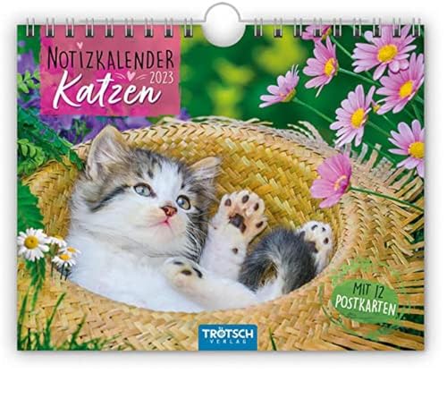 Trötsch Notizkalender Querformat Notizkalender Katzen 2024 - mit 12 Postkarten: Wandkalender Notizkalender Trötsch Notizkalender Querformat Notizkalender Katzen 2024 - mit 12 Postkarten: Wandkalender Notizkalender