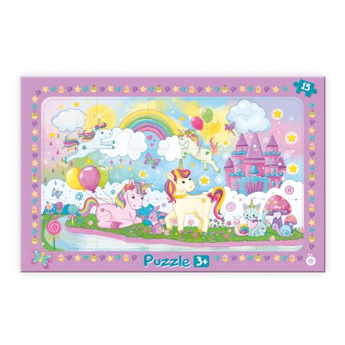 Trötsch Rahmenpuzzle Einhornwelt: Kinder Kinderspielzeug Puzzle Rahmenpuzzle Geschenk Geschenkidee Einhornwelt