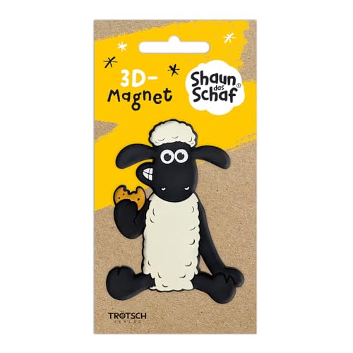 Trötsch Shaun das Schaf 3D-Magnet sitzend: Magnet für Kühlschrank Whiteboards oder Büroschränke Trötsch Shaun das Schaf 3D-Magnet sitzend: Magnet für Kühlschrank Whiteboards oder Büroschränke