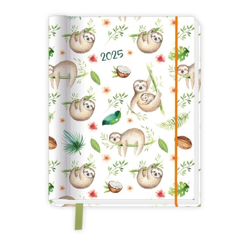 Trötsch Taschenkalender A6 Wire-O Motiv Tiere 2025 mit Postkarten: Terminkalender
