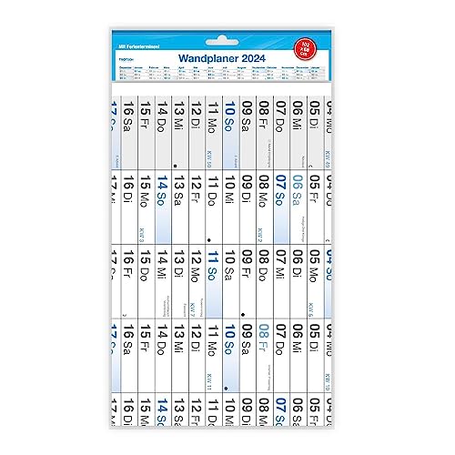 Trötsch Wandplaner A1 2024 gefaltet: Plakatkalender Trötsch Wandplaner A1 2024 gefaltet: Plakatkalender