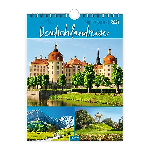 Trötsch Wochenkalender zum Hängen Deutschlandreise 2024: Wandkalender von Trötsch