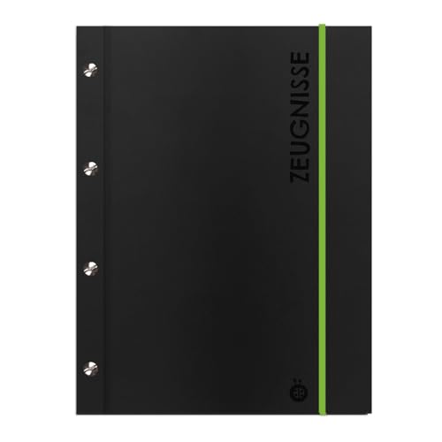 Trötsch Zeugnismappe A4 mit Buchschrauben schwarz: Geschenkidee zum Schulstart Einschulung Geschenk von Trötsch Verlag GmbH & Co. KG
