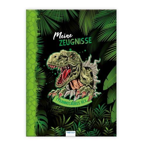Trötsch Zeugnismappe A4 wattiert Dino: Geschenkidee zum Schulstart Einschulung Geschenk (Dinosaurierwelt: Alles rund um die Dinos)