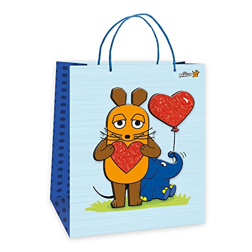 Trötsch die Maus und Elefant Geschenktasche medium 3D: Tragetasche Papiertüte Geschenktüte Henkeltasche von Trötsch Verlag GmbH & Co. KG