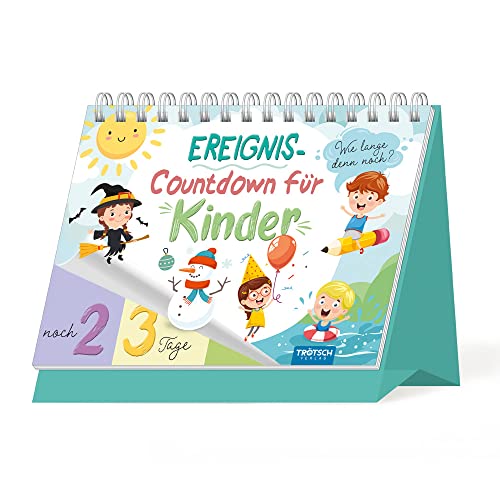 Trötsch Event-Countdown Ereignis-Countdown für Kinder: Countdown- Kalender Aufstellkalender Tischkalender