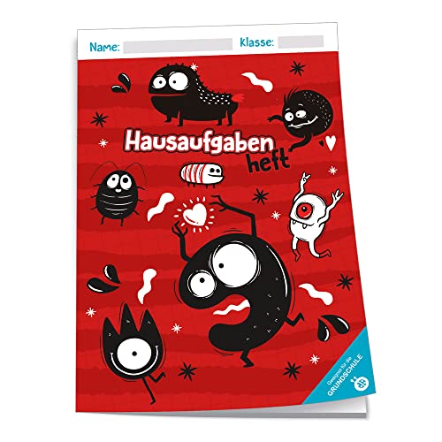 Grundschulplaner, Monster, Hausaufgabenheft für die Grundschule: Schulplaner Hausaufgabenheft Timer Terminkalender