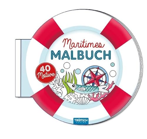 Maritimes Malbuch mit 40 Motiven
