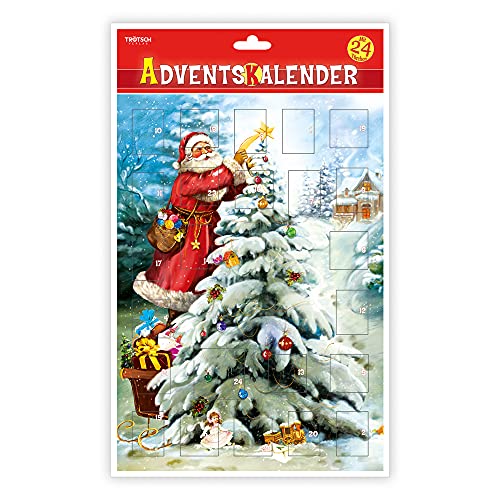 Trötsch Adventskalender Weihnachtsbaum Adventskalender mit Türchen: Weihnachtskalender Bildkalender Türchenkalender