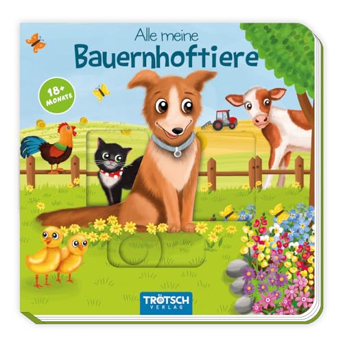 TRÖTSCH - Spielbuch "Bauernhoftiere" | Kinderbuch mit einer liebevollen Geschichte über einen kleinen Kater auf Entdeckungstour. Spielbuch mit robusten Schiebe- und Spielelementen | Ab 2 Jahren TRÖTSCH - Spielbuch "Bauernhoftiere" | Kinderbuch mit einer liebevollen Geschichte über einen kleinen Kater auf Entdeckungstour. Spielbuch mit robusten Schiebe- und Spielelementen | Ab 2 Jahren