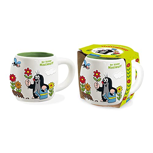 Trötsch Der kleine Maulwurf 3D Keramiktasse Lieblingstasse Garten: Kaffeetasse Teetasse Geschenkidee Geschenk Tasse