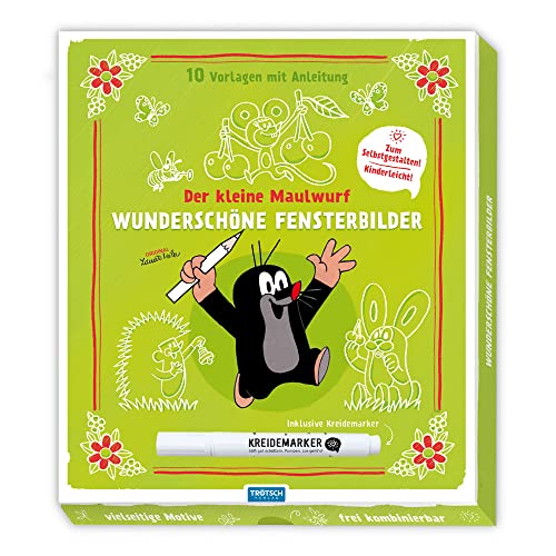 Trötsch Der kleine Maulwurf Mappe mit Vorlagen und Kreidemarker Wunderschöne Fensterbilder mit Kreidemarker: Fensterbilderbuch Beschäftigungsbuch Trötsch Der kleine Maulwurf Mappe mit Vorlagen und Kreidemarker Wunderschöne Fensterbilder mit Kreidemarker: Fensterbilderbuch Beschäftigungsbuch