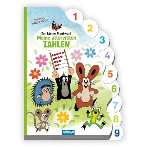 TRÖTSCH - Der kleine Maulwurf Pappbilderbuch mit Register Meine allerersten Zahlen: Entdeckerbuch Beschäftigungsbuch Spielbuch Bilderbuch (Ab 3 Jahren) TRÖTSCH - Der kleine Maulwurf Pappbilderbuch mit Register Meine allerersten Zahlen: Entdeckerbuch Beschäftigungsbuch Spielbuch Bilderbuch (Ab 3 Jahren)