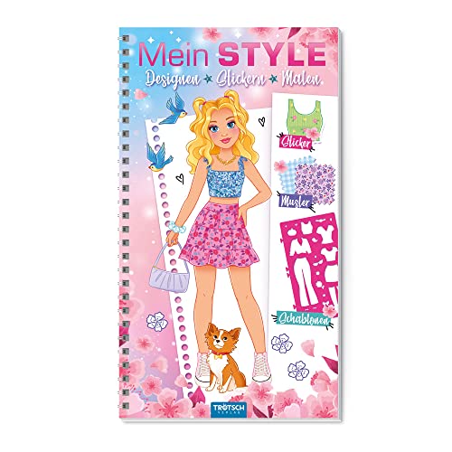 Trötsch Malbuch mit Schablonen und Stickern Mein Style Romantik: Malbuch Beschäftigungsbuch Ausmalbuch Stickerbuch Trötsch Malbuch mit Schablonen und Stickern Mein Style Romantik: Malbuch Beschäftigungsbuch Ausmalbuch Stickerbuch