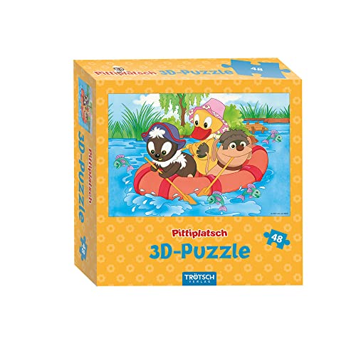 Trötsch Pittiplatsch 3D Puzzle Boot: Puzzlespaß 3D Puzzle von TROTSCH