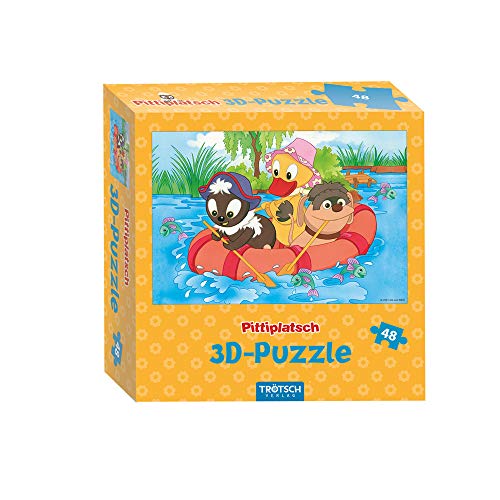 Trötsch Pittiplatsch 3D Puzzle Boot: Puzzlespaß 3D Puzzle