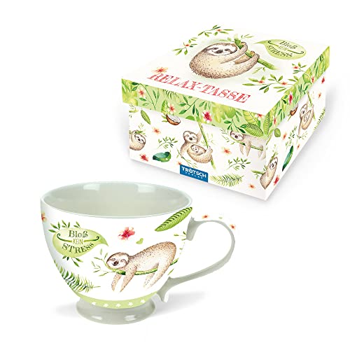 Trötsch Sammeltasse Relaxtasse Bloß kein Stress: Kaffeetasse Teetasse Geschenkidee Geschenk Tasse