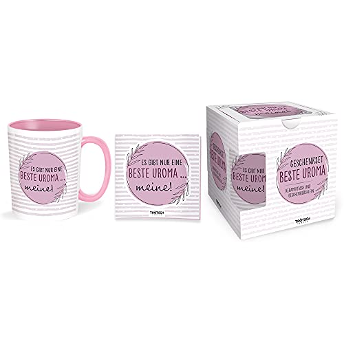 Trötsch Set aus Tasse und Buch Geschenkset Uroma Keramiktasse und Geschenkbüchlein: Geschenkset Geburtstagsgeschenk Geschenkidee für Uroma von Trötsch Verlag