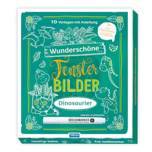 Trötsch Wunderschöne Fensterbilder mit Kreidemarker Mappe mit Vorlagen und Kreidemarker Dinosaurier: Fensterbilderbuch Beschäftigungsbuch: ... ... (Dinosaurierwelt: Alles rund um die Dinos) Trötsch Wunderschöne Fensterbilder mit Kreidemarker Mappe mit Vorlagen und Kreidemarker Dinosaurier: Fensterbilderbuch Beschäftigungsbuch: ... ... (Dinosaurierwelt: Alles rund um die Dinos)