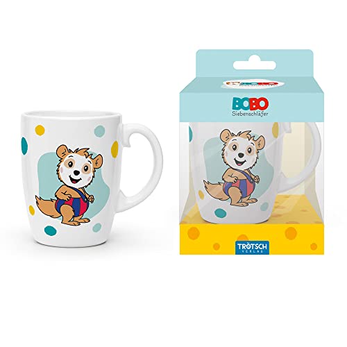 Trötsch BOBO Siebenschläfer Kindertasse blau Geschenktasse aus Porzellan: Kindergeschirr Tasse Porzellan Geschenk Geschenkidee Kinder Lieblingstasse von Trötsch Verlag