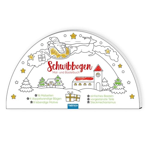 Trötsch Bastelbuch Schwibbogen Mal- und Bastelbuch: Bastelheft Beschäftigungsbuch Trötsch Bastelbuch Schwibbogen Mal- und Bastelbuch: Bastelheft Beschäftigungsbuch