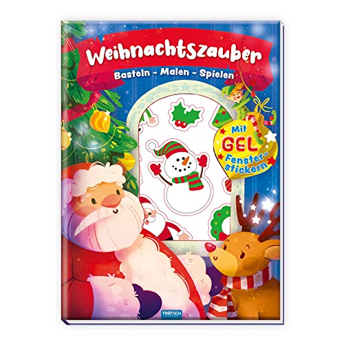 Trötsch Beschäftigungsbuch Malbuch mit Stickern Bastelbuch Weihnachtszauber: Bastelheft Beschäftigungsbuch von Trötsch Verlag