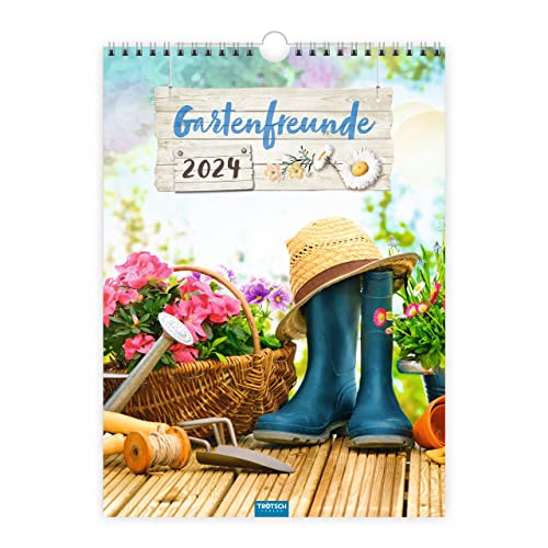 Trötsch Classickalender Gartenfreunde 2024: Wandkalender