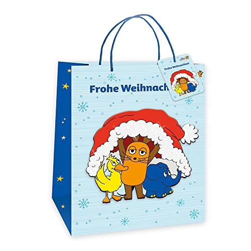 Trötsch Die Maus 3D-Geschenktasche Weihnachten groß: