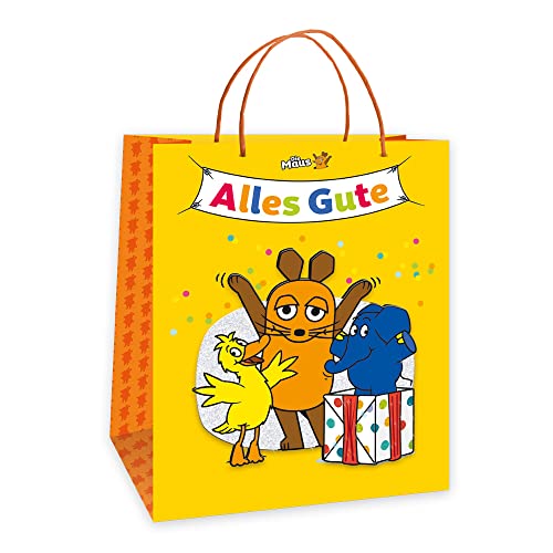 Trötsch Die Maus Alles Gute Geschenktasche groß 3D: Tragetasche Papiertüte Geschenktüte Henkeltasche von Trötsch Verlag