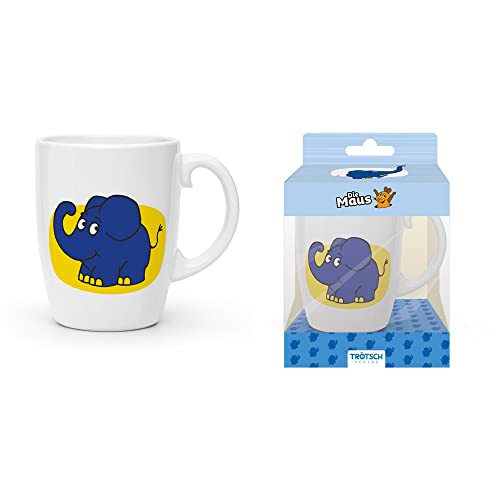 Trötsch Die Maus Kindertasse Elefant Geschenktasse aus Porzellan: Kaffeetasse Teetasse Geschenkidee Geschenk Tasse von Trötsch Verlag