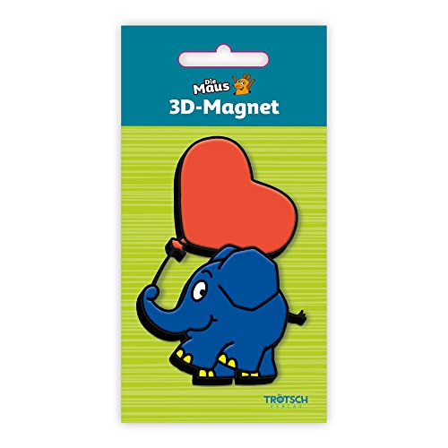 Trötsch Die Maus Magnet Elefant Herzballon Herz Luftballon: Magnet für Kühlschrank Whiteboards oder Büroschränke Trötsch Die Maus Magnet Elefant Herzballon Herz Luftballon: Magnet für Kühlschrank Whiteboards oder Büroschränke von Trötsch Verlag