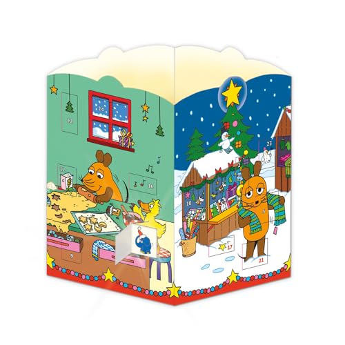 Trötsch Die Maus Windlicht Adventskalender: Karte Weihnachtskarte Adventskalender Geschenk von Trötsch Verlag