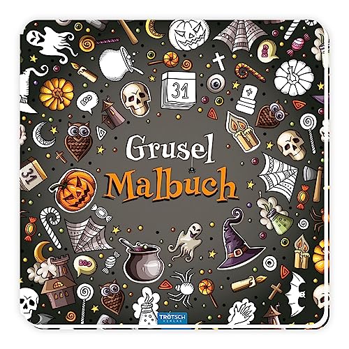 Trötsch Gruselmalbuch mit Stickern: Halloween Malbuch Sticker Grusel Bastelheft Beschäftigungsbuch Trötsch Gruselmalbuch mit Stickern: Halloween Malbuch Sticker Grusel Bastelheft Beschäftigungsbuch
